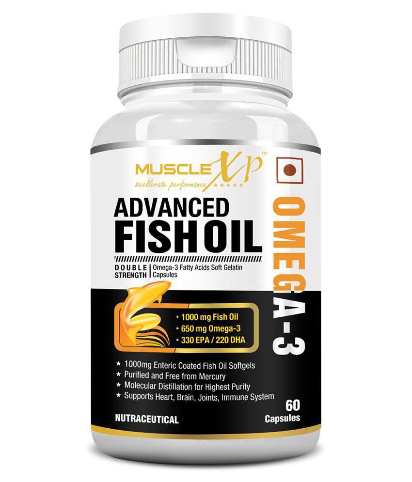 MuscleXP Advanced Fish Oil Double Strength Omega-3 650mg (330/220) 60 Capsules