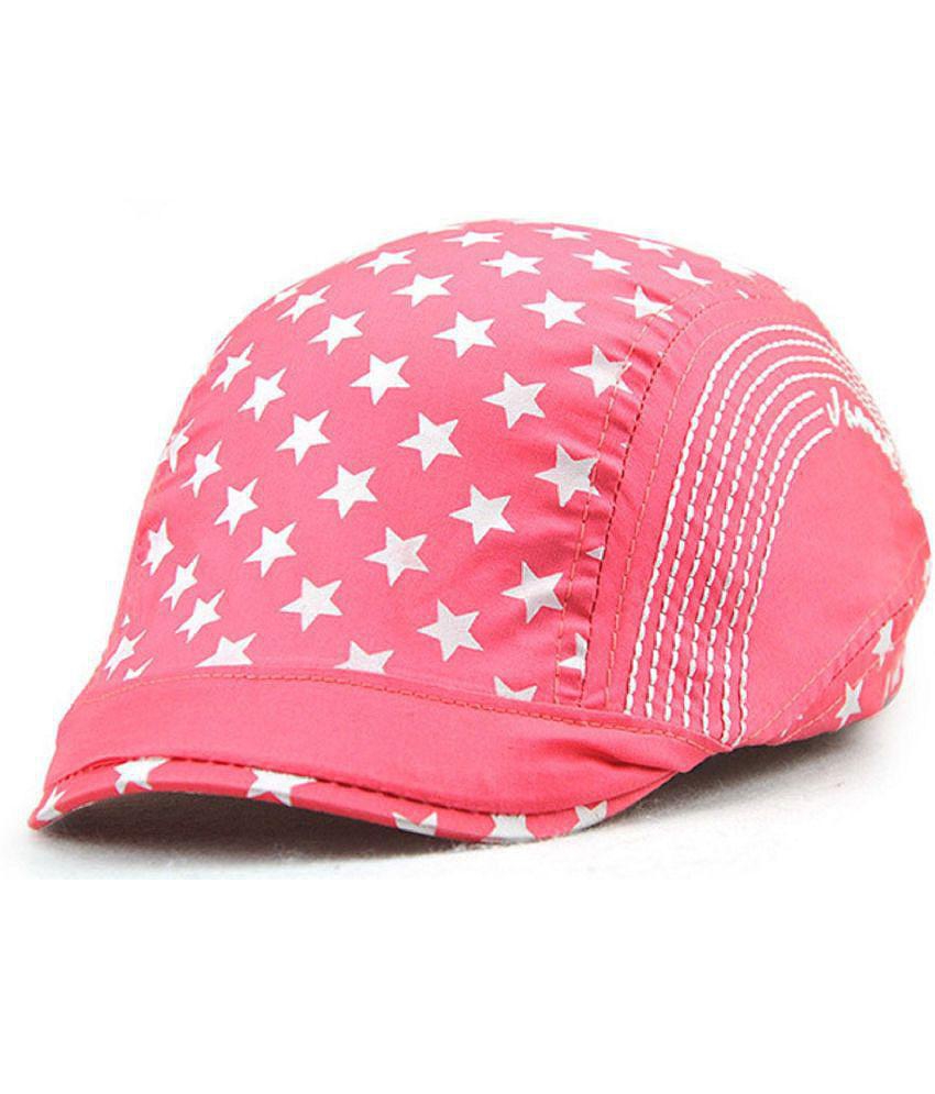 Modern Men Zacharias Unisex Kids Cotton Beret Golf Cap jk-06 (Peach_1-4 Years) (Pack of 1) - Non