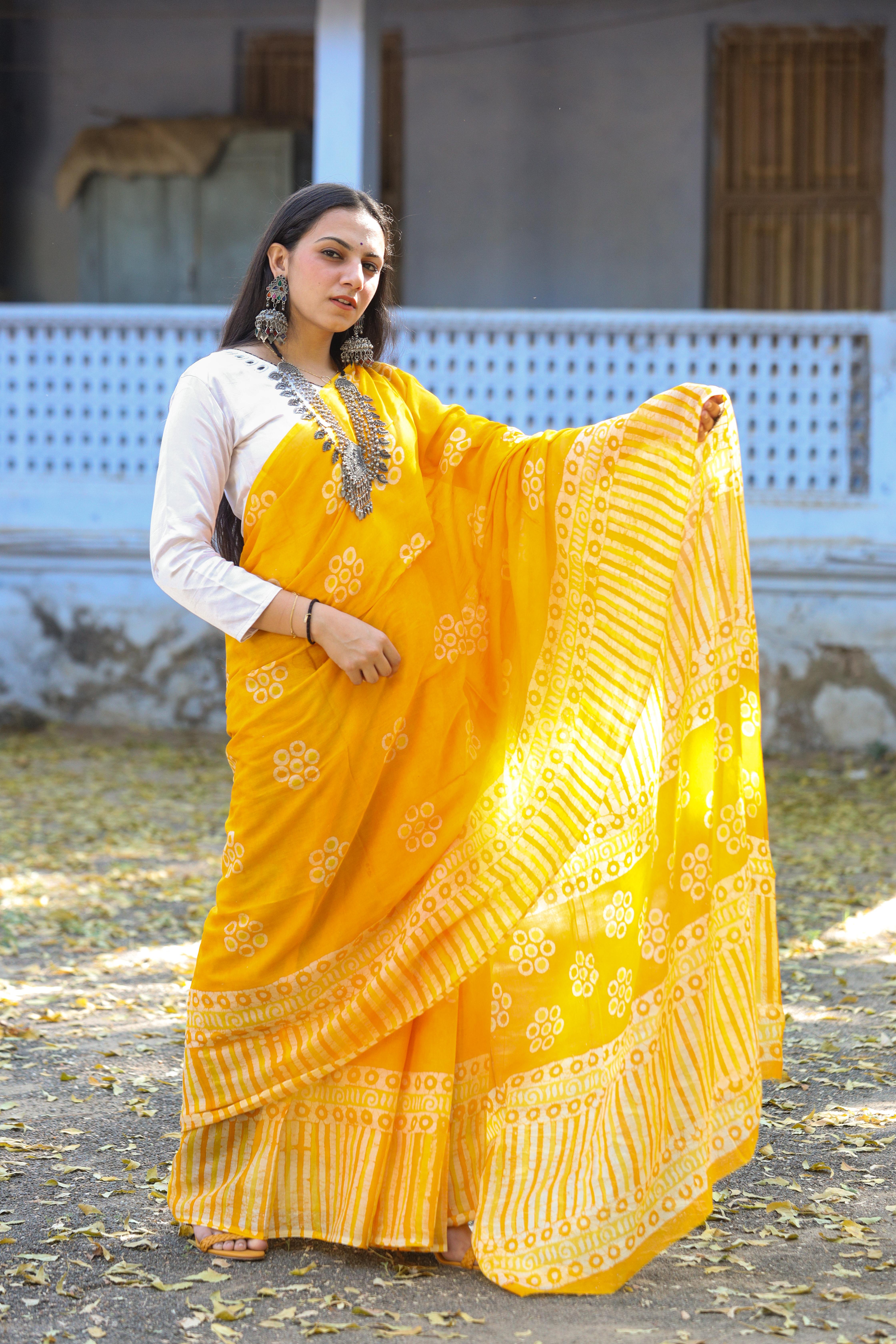 Harita Muslin Khadi Saree