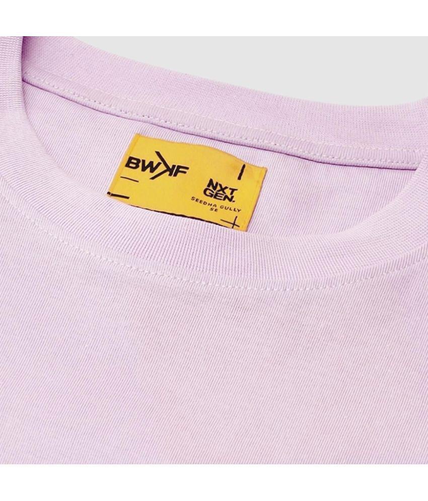 Bewakoof - Purple Cotton Oversized Fit Men's T-Shirt ( Pack of 1 ) - None