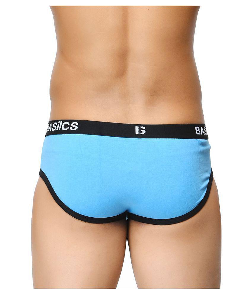 Chic Men BASIICS By La Intimo - Light Blue Cotton Men's Briefs ( Pack of 1 ) - M 2025 at ShopCir