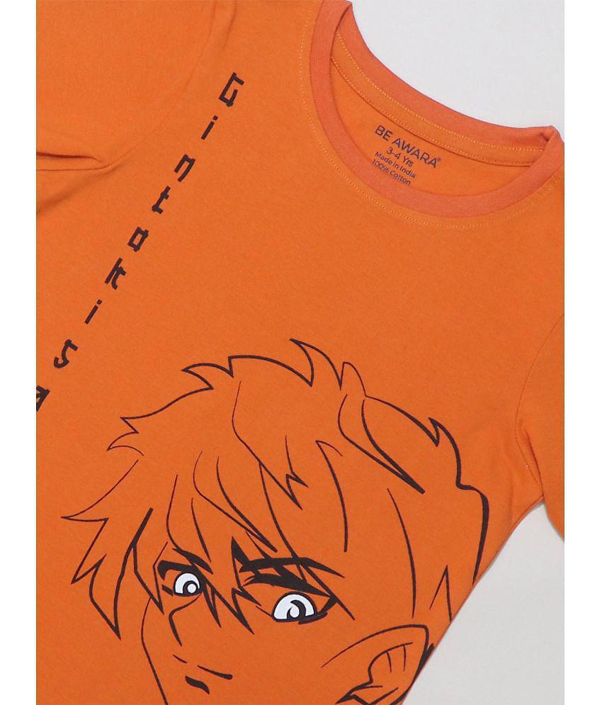 Premium Men Be Awara - Orange Cotton Boy's T-Shirt ( Pack of 1 ) - None 2025 at ShopCircuit | ON