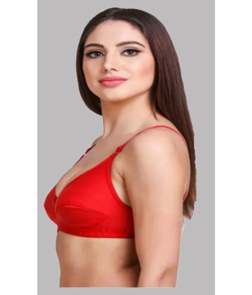 Trendy Men Kiran Enterprises - Multicolor Cotton Blend Non Padded Women''s Everyday Bra ( Pack o