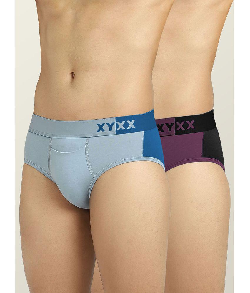 XYXX - Multicolor Modal Mens Briefs ( Pack of 2 ) - None