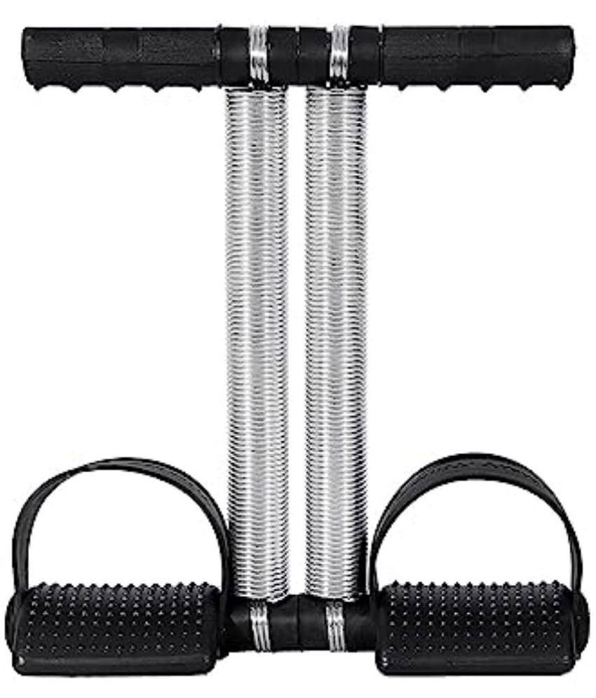 HSP ENTERPRISES Tummy Trimmer Sports Double Spring Abdominal Exerciser Black - Black