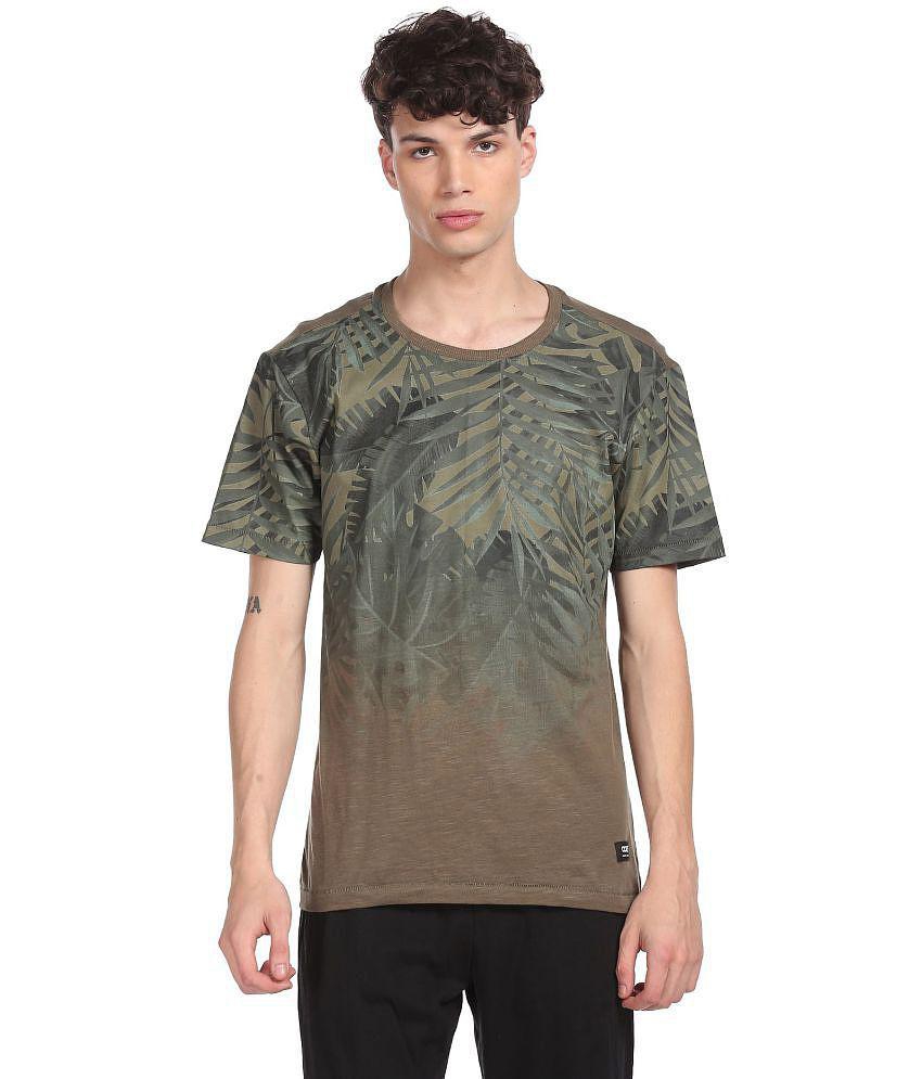 Colt - Cotton Blend Regular Fit Green Men's T-Shirt ( Pack of 1 ) - None