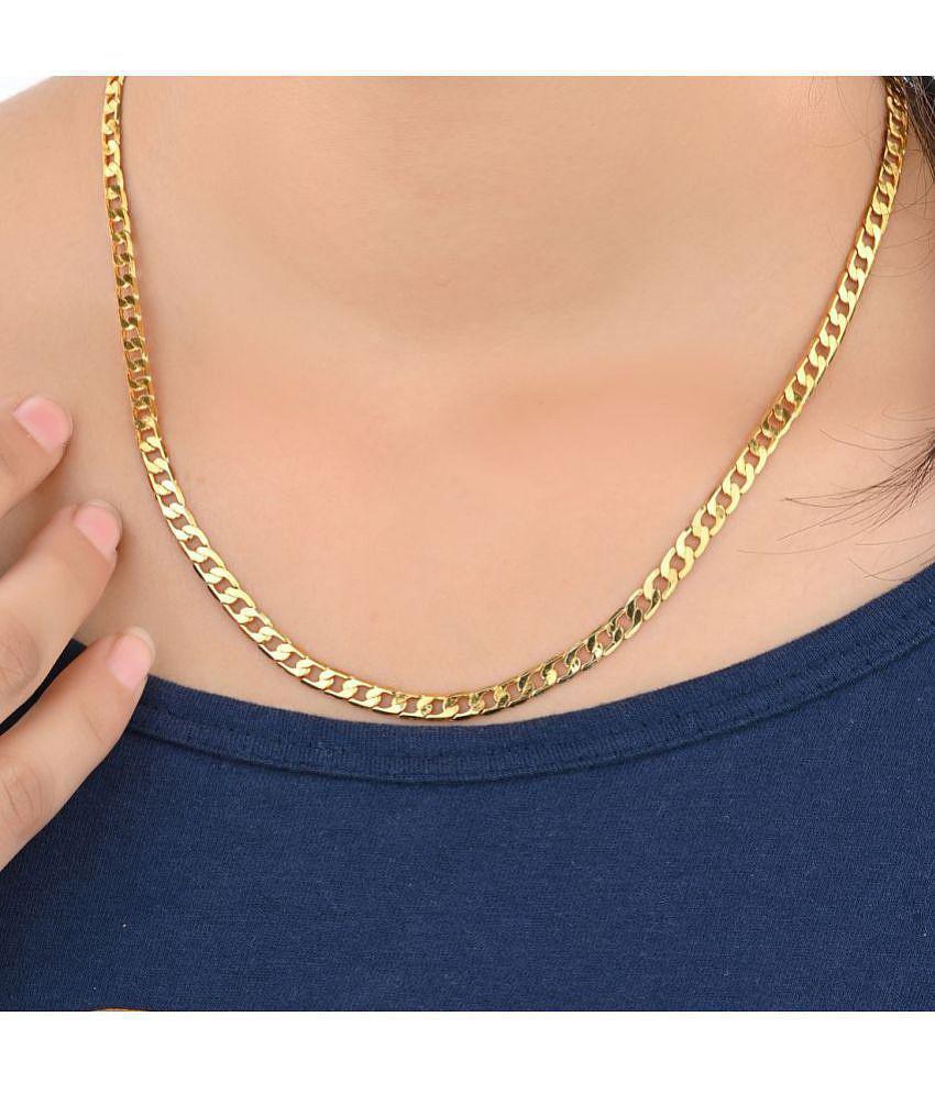 Exclusive Men AanyaCentric Combo of 4 Gold Plated 22inches Long Fashion Chain - None 2025 at Sho