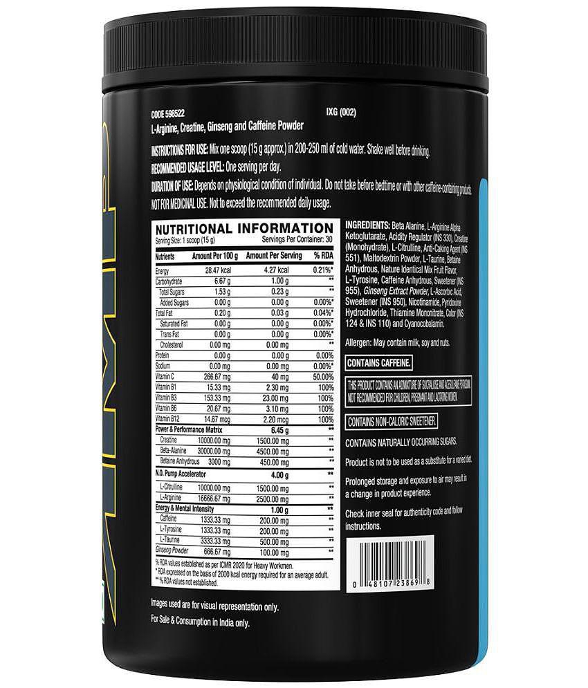 GNC AMP Gold Series Ultra Rush| Fruit Punch- 450 gm