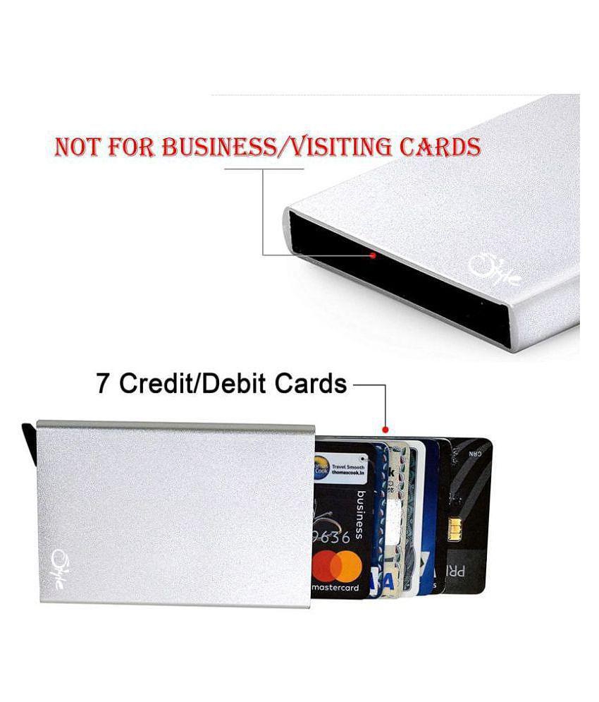 Affordable Men STYLE SHOES Button Silver Card ATM Holder - Silver 2025 at ShopCircuit | ONDC