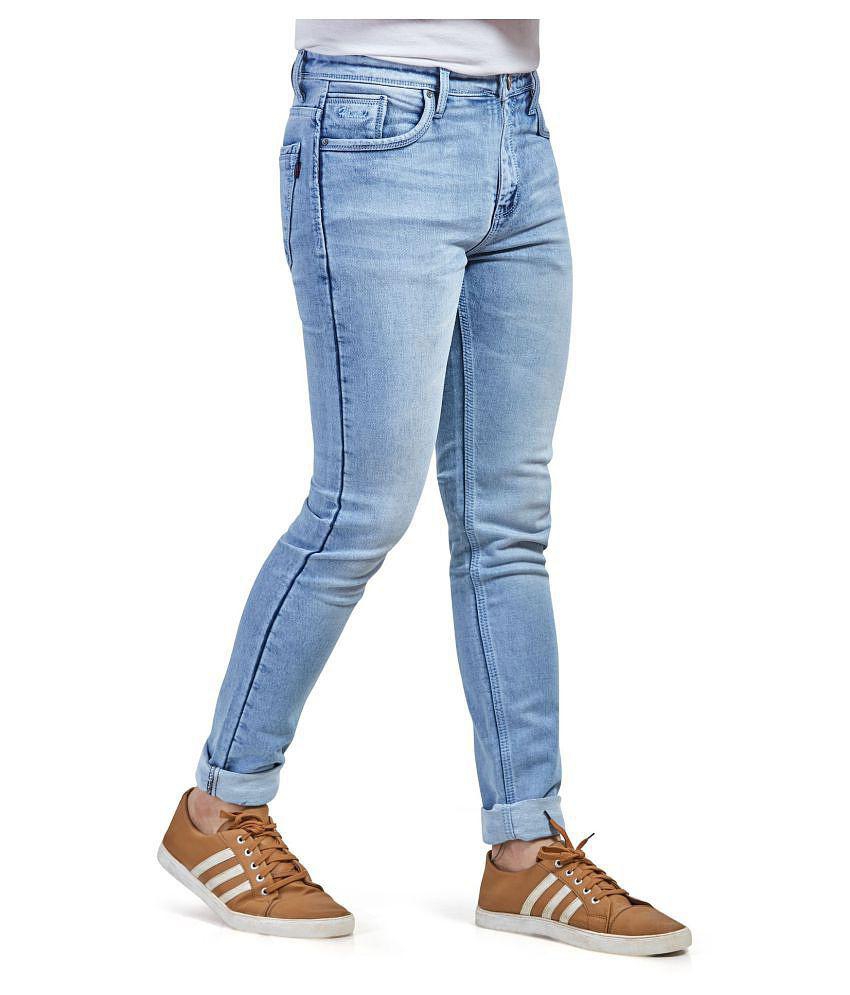 HASASI JEANS Blue Regular Fit Jeans - None