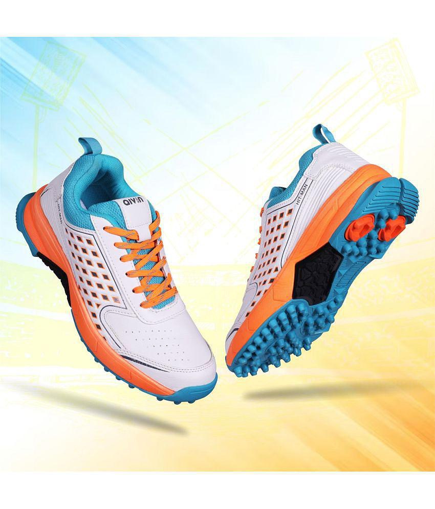 Latest Men Aivin Hit-Man Orange Cricket Shoes - 10 2025 at ShopCircuit | ONDC