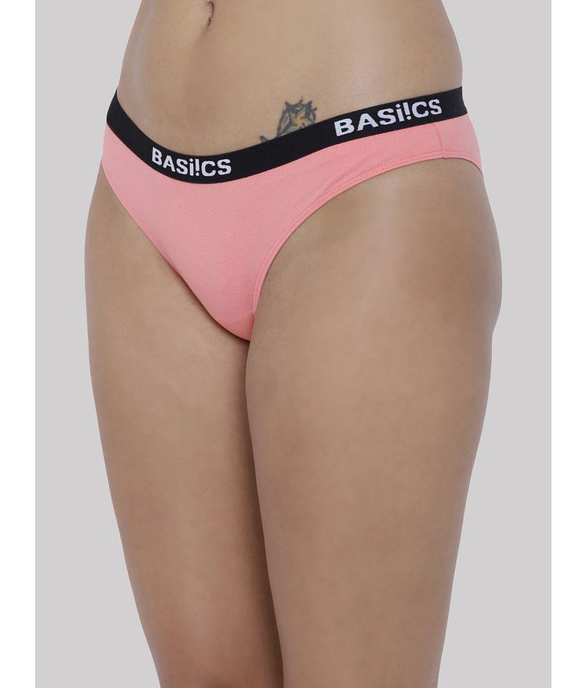 Modern Men BASIICS By La Intimo Pack of 2 Cotton Lycra Solid Womens Bikini ( Multicolor ) BCPBR0