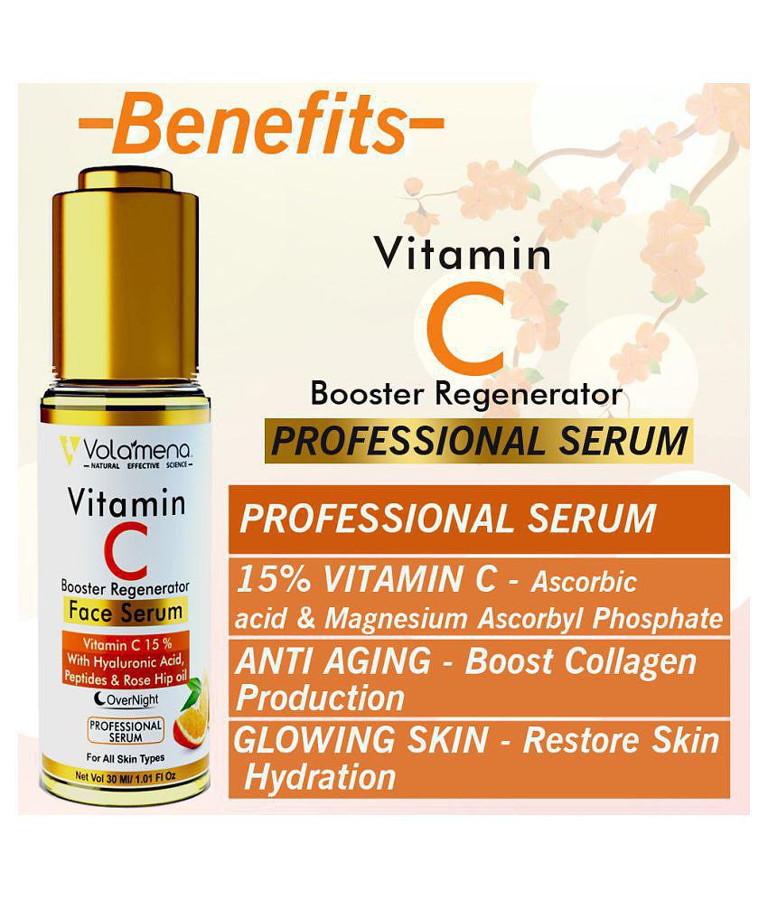 Volamena Professional Face Serum Vitamin C Booster Regenerator Face Serum 30 mL