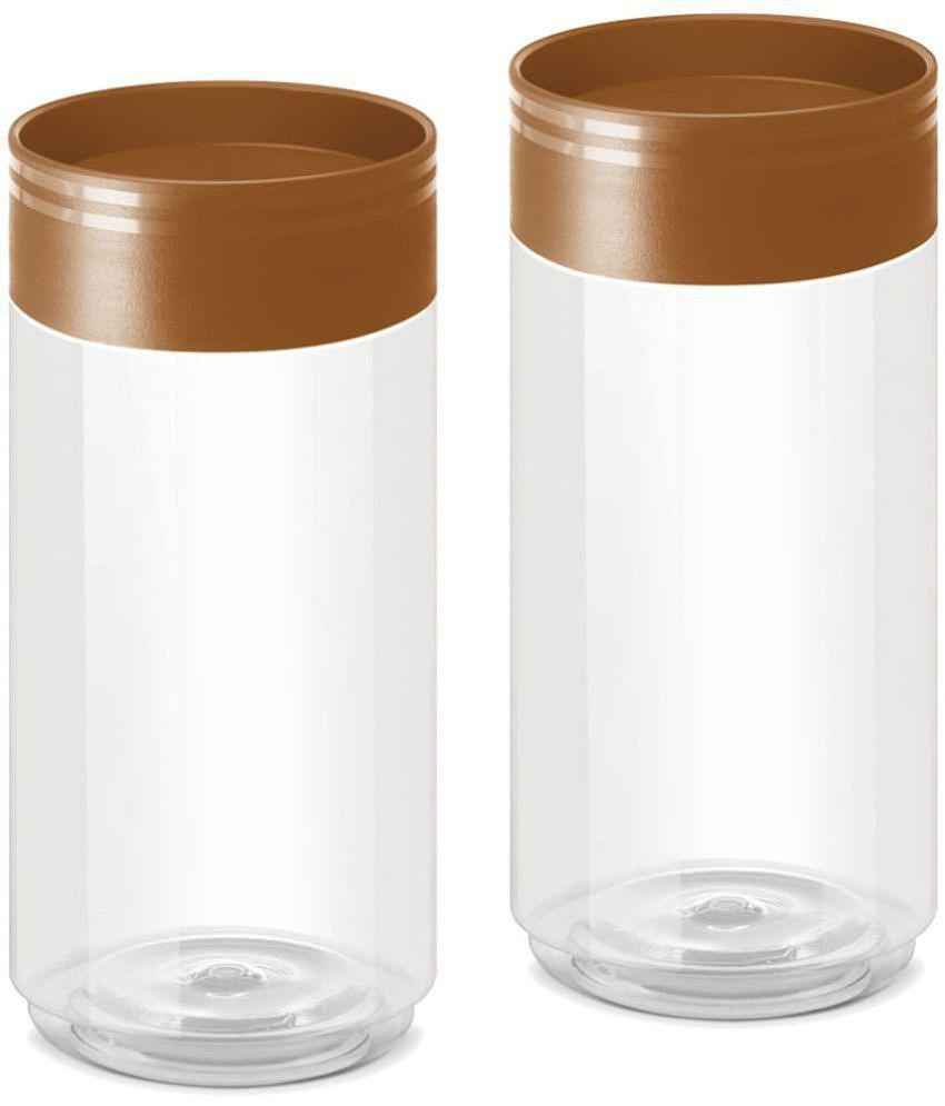 STACK IT JAR 1000, 2PCS SET,BROWN - Brown