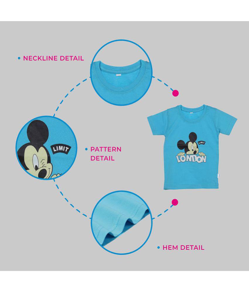 Exclusive Men CATCUB - Blue Cotton Blend T-Shirt & Shorts For Baby Boy ( Pack of 1 ) - None 2025