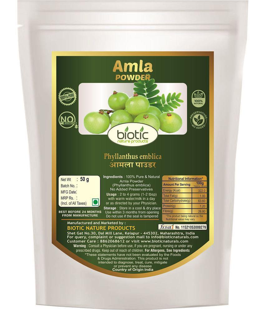 Biotic Brahmi, Bhring raj and Amla Powder (50g Each) 150 gm