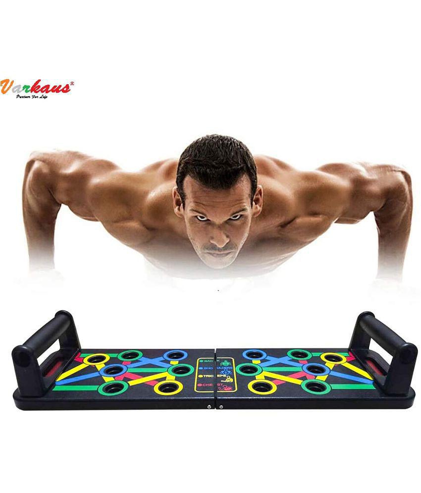 VARKAUS Push Up Board -with 14-in-one Muscle Toning System, Multifunctional Colour Coded Foldable Push up Board for Body - Assorted