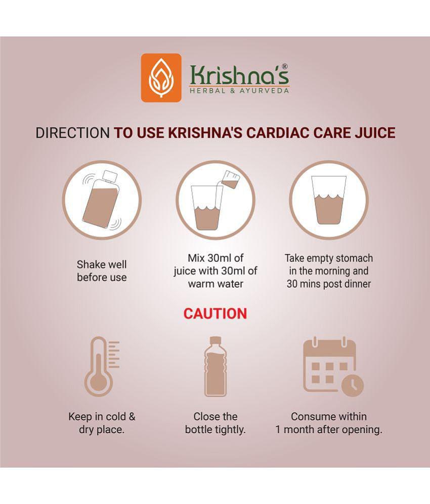 Krishna's Herbal & Ayurveda Cardiac Care Juice 500ml ( Pack of 2 )