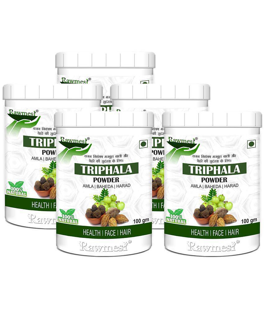 rawmest 100% Organic TriphalaÂ Powder 500 gm Multivitamins Powder Pack of 5