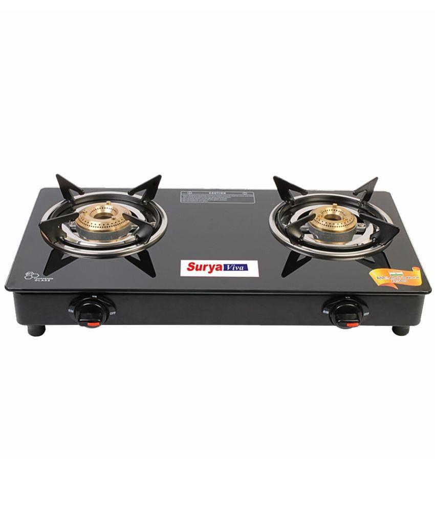 SURYAVIVA - Mild Steel 2 Burners Gas Stove