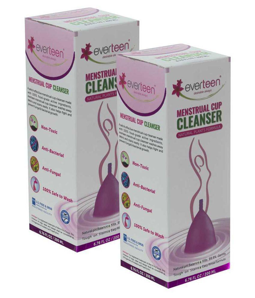 everteen Menstrual Cup Cleanser With Plants Based Formula for Women - 2 Packs (200ml Each)