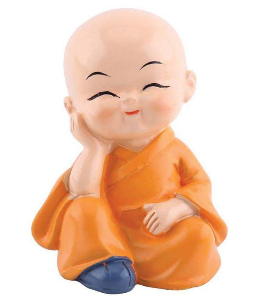 SHRI SHAKTI BABY MONK SET OF 4 Resin Buddha Idol 4 x 4 cms Pack of 4