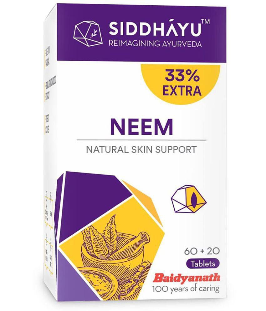 SIDDHAYU Neem Tablet | Blood Purifier Tablet 80 gm Pack Of 2