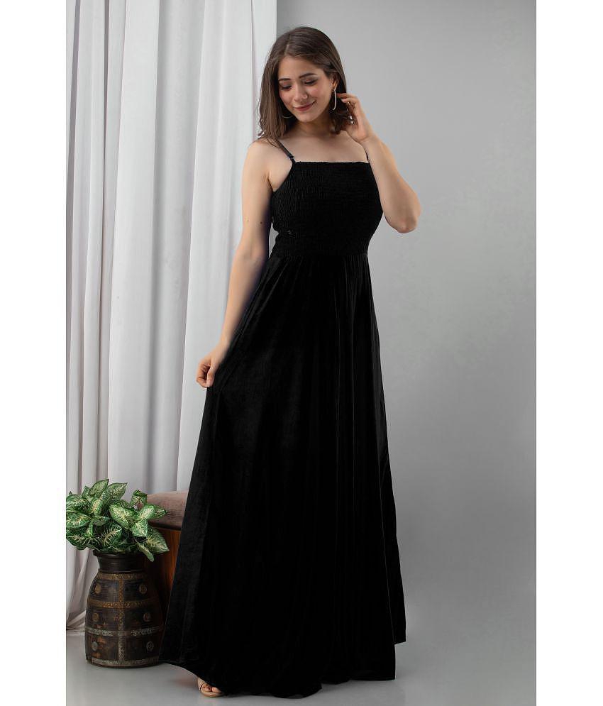 Affordable Men Frionkandy Rayon Black Asymmetric dress - Single - None 2025 at ShopCircuit | OND