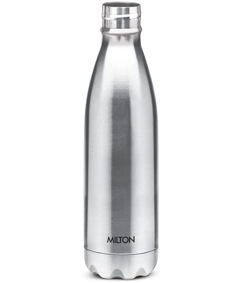 Milton - SHINE 1000 Silver Water Bottle 900 mL ( Set of 1 ) - Silver