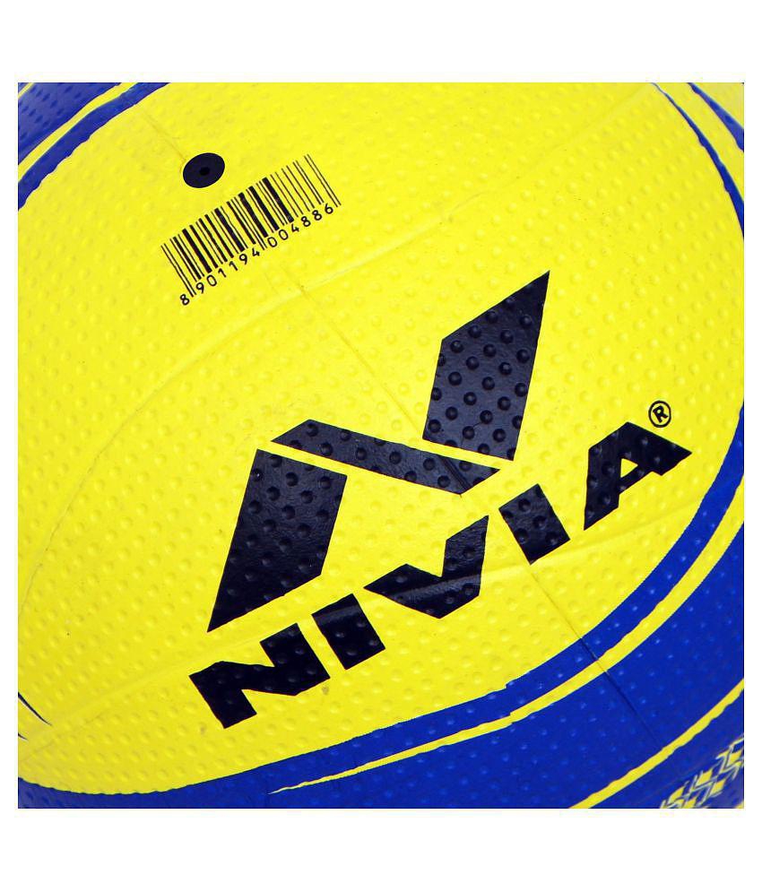 Nivia Rubberised 18Panel Moulded Volleyball - Size 4 - 4