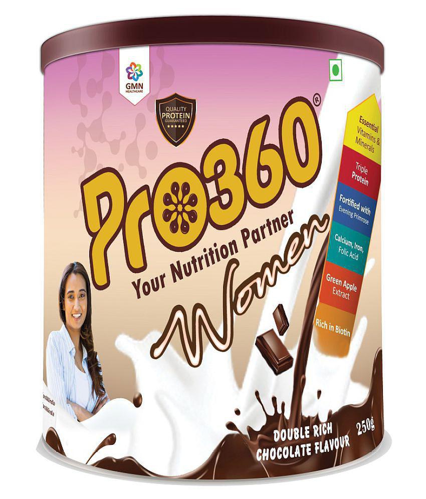 PRO360 Women protein powder Health Drink Powder 250 gm Double Rich Chocolate