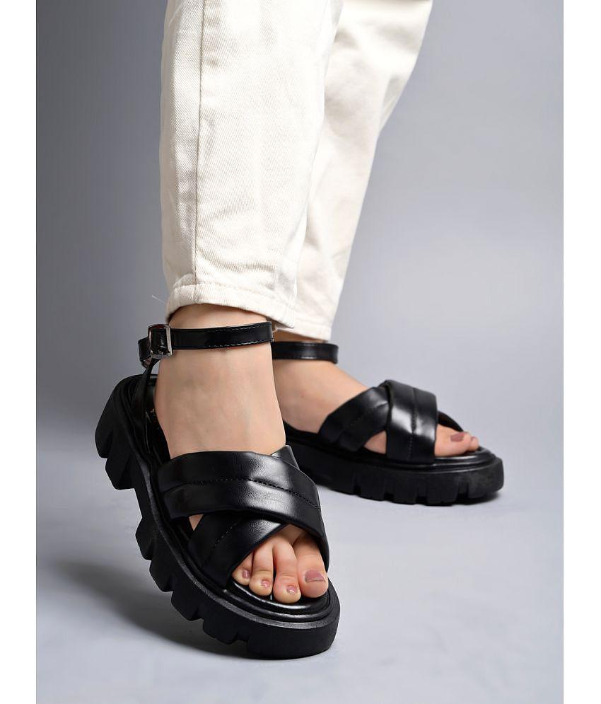 Shoetopia - Black Women''s Sandal Heels - None