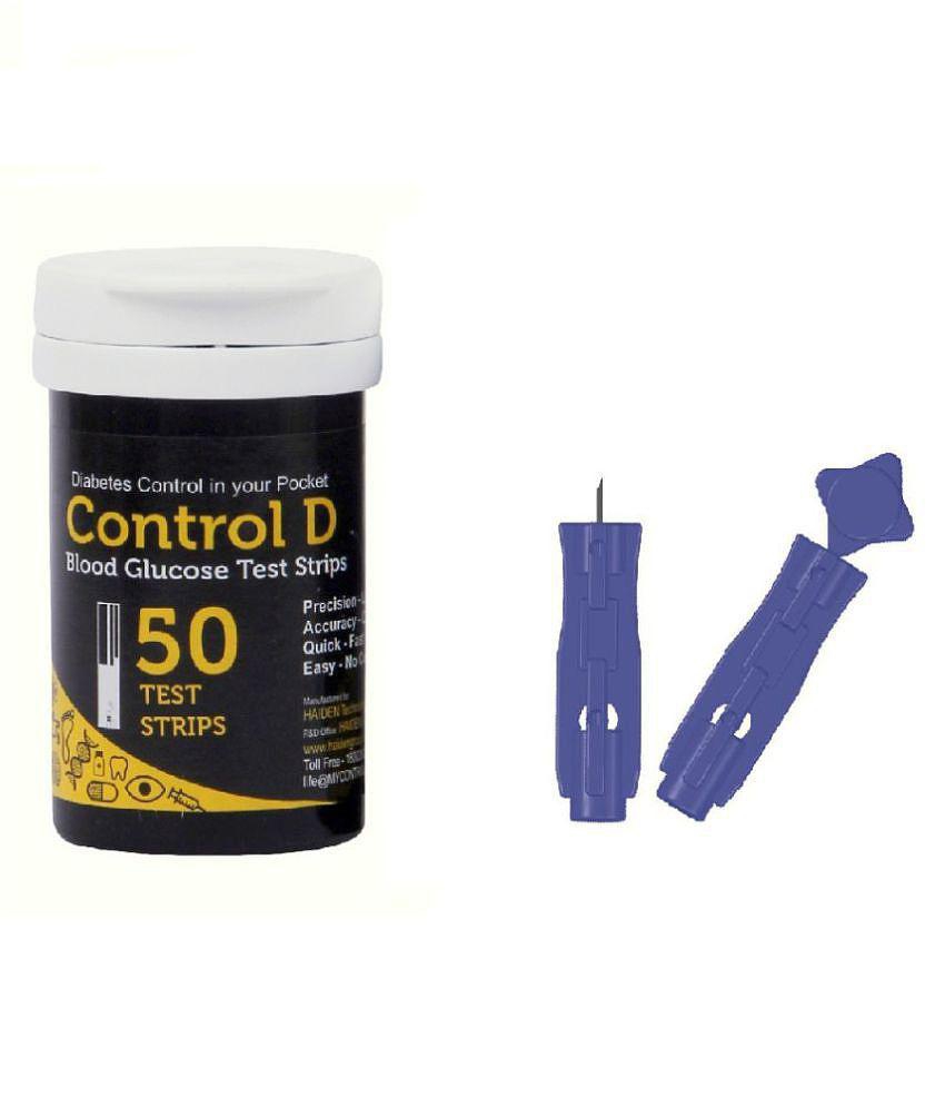 Control D 50 Test Strips & Lancets Below 100 Expiry Aug 2024