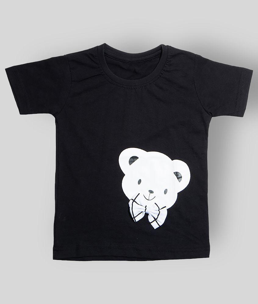 Top Men CATCUB - Black Cotton Blend Boys T-Shirt & Shorts ( Pack of 1 ) - None 2025 at ShopCircu