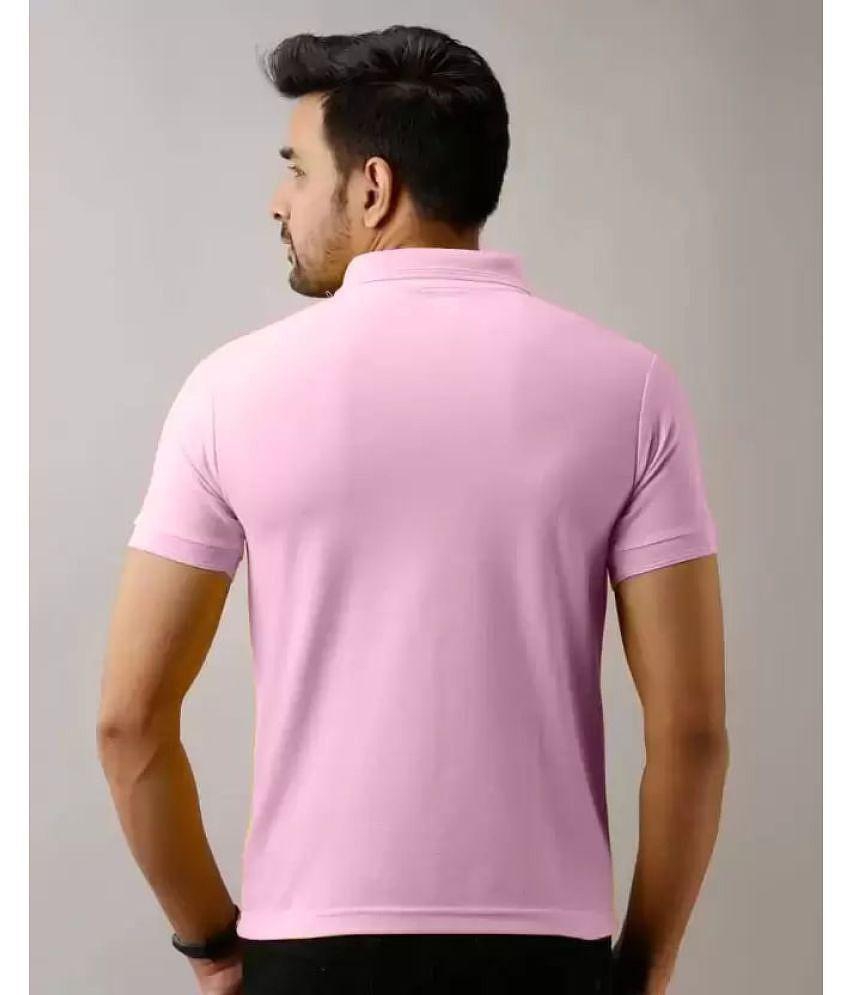 Affordable Men SKYRISE - Pink Cotton Blend Slim Fit Men's Polo T Shirt ( Pack of 1 ) - None 2025