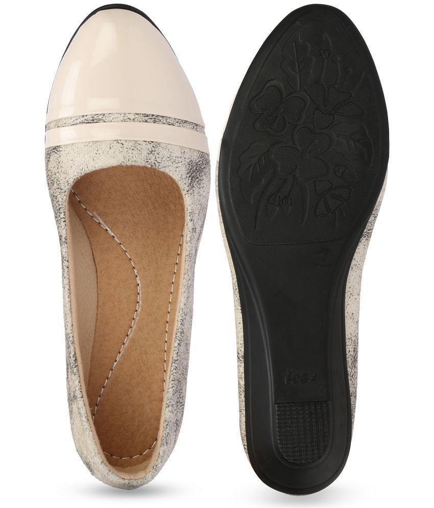 Ishransh - Beige Women''s Casual Ballerinas - None