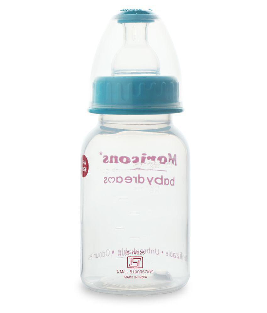 Morisons Baby Dreams - Multicolor 125 ml Feeding Bottle (Pack of 2)