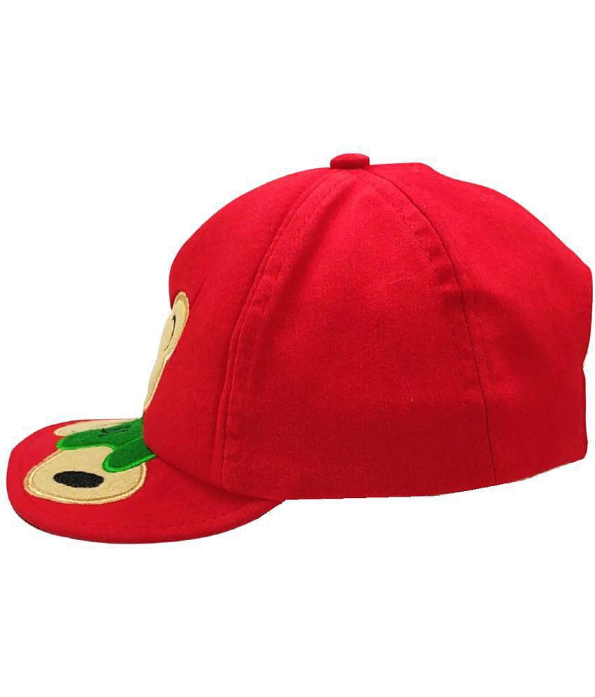 Exclusive Men Zacharias Boy's Kids Cotton Cap kc-07-Red (Pack of 1) (1-4 Years) - None 2025 at S