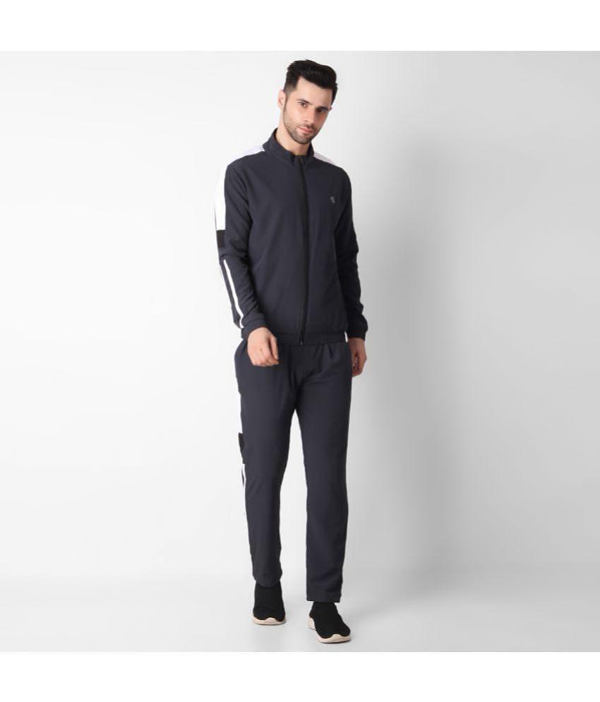 Forbro - Dark Grey Polyester Regular Fit Men's Tracksuit ( Pack of 1 ) - M