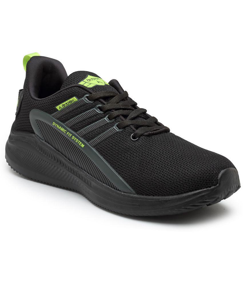 Action black running shoes online