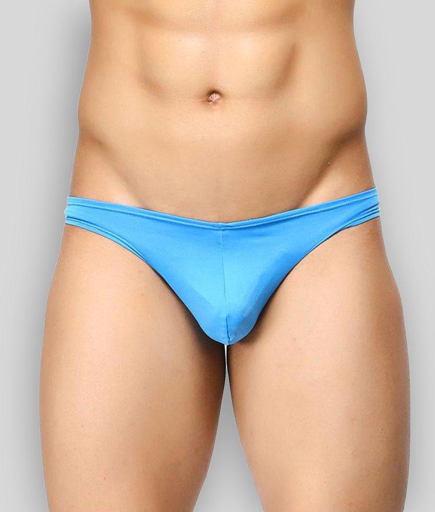 Latest Men BASIICS By La Intimo - Blue Polyester Men's Briefs ( Pack of 1 ) - M 2025 at ShopCirc