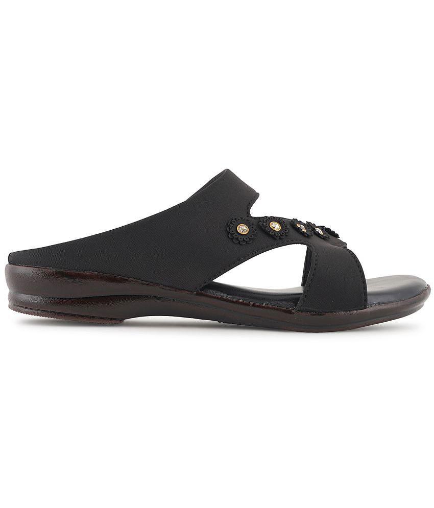 Latest Men STYLE SHOES - Black Women's Flats - None 2025 at ShopCircuit | ONDC