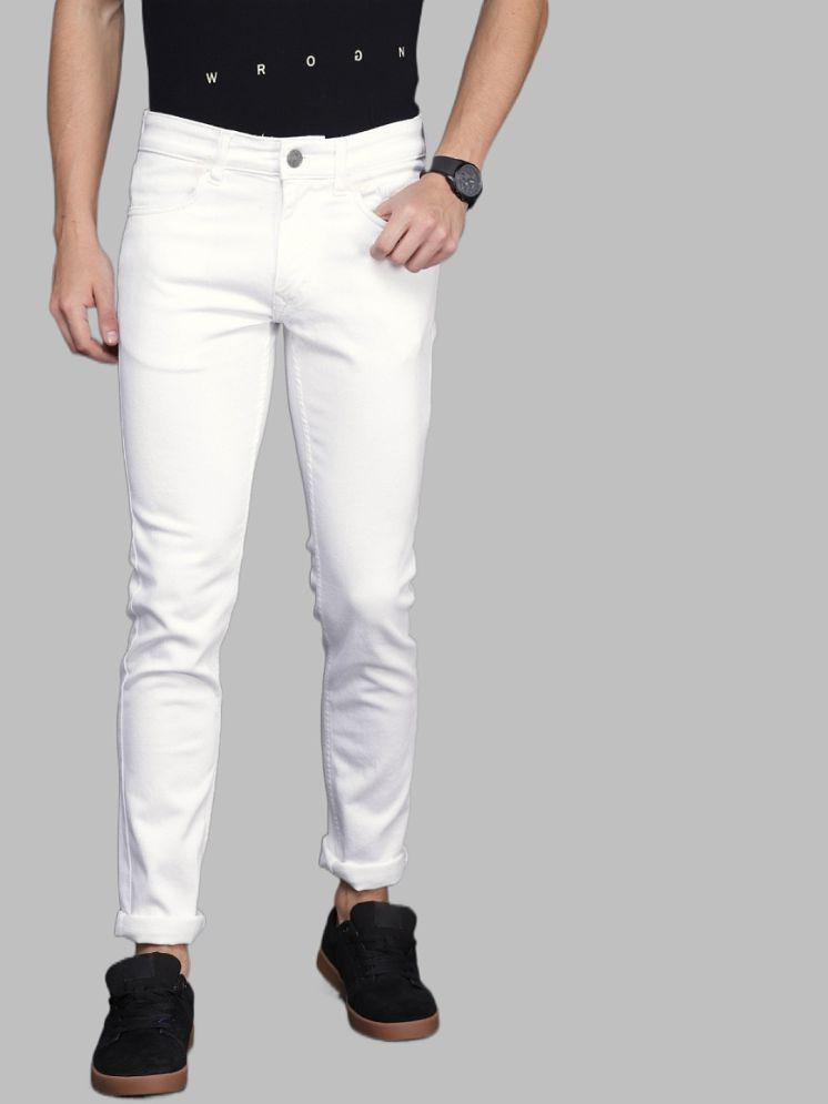 x20 - White Denim Skinny Fit Men's Jeans ( Pack of 1 ) - None