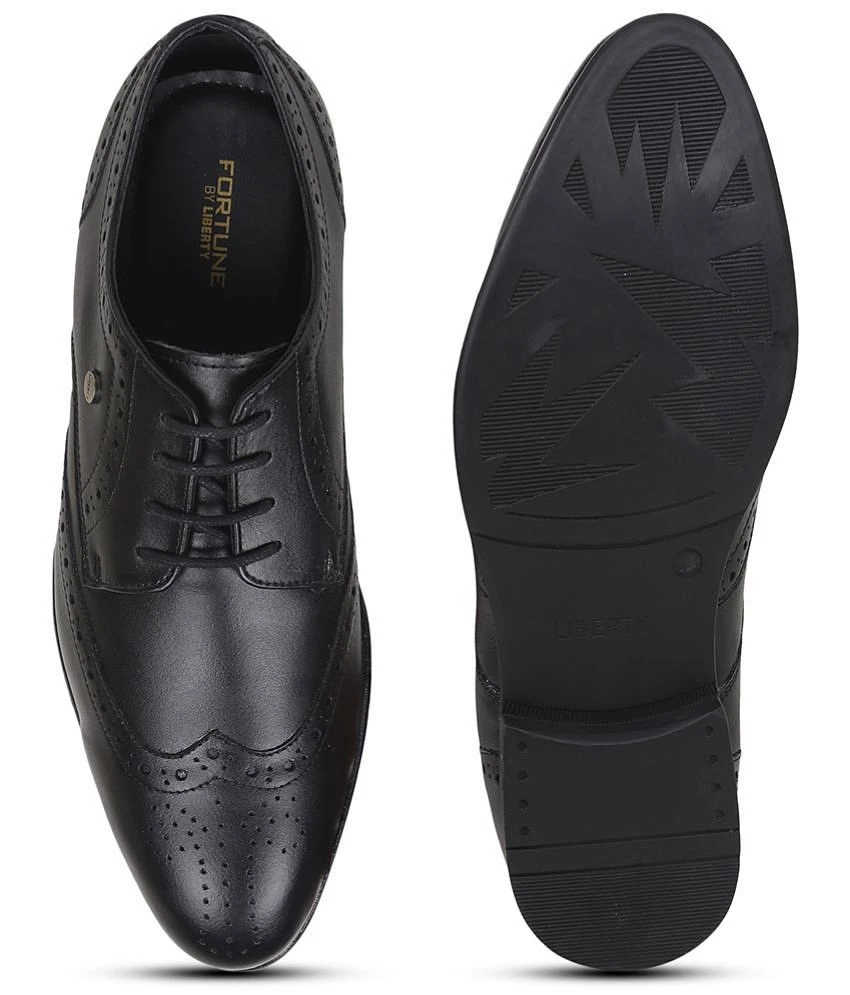 Exclusive Men Liberty - Black Mens Brogue Formal Shoes - None 2025 at ShopCircuit | ONDC