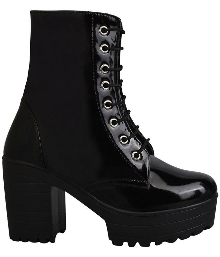 Shoetopia - Black Women''s Ankle Length Boots - None