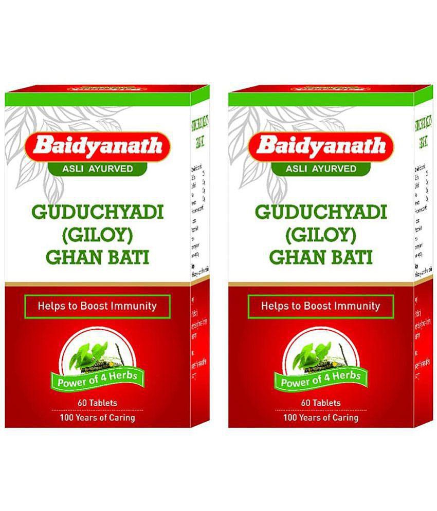 Baidyanath Guduchyadi Giloy Ghan Bati Tablet 60 no.s Pack Of 2