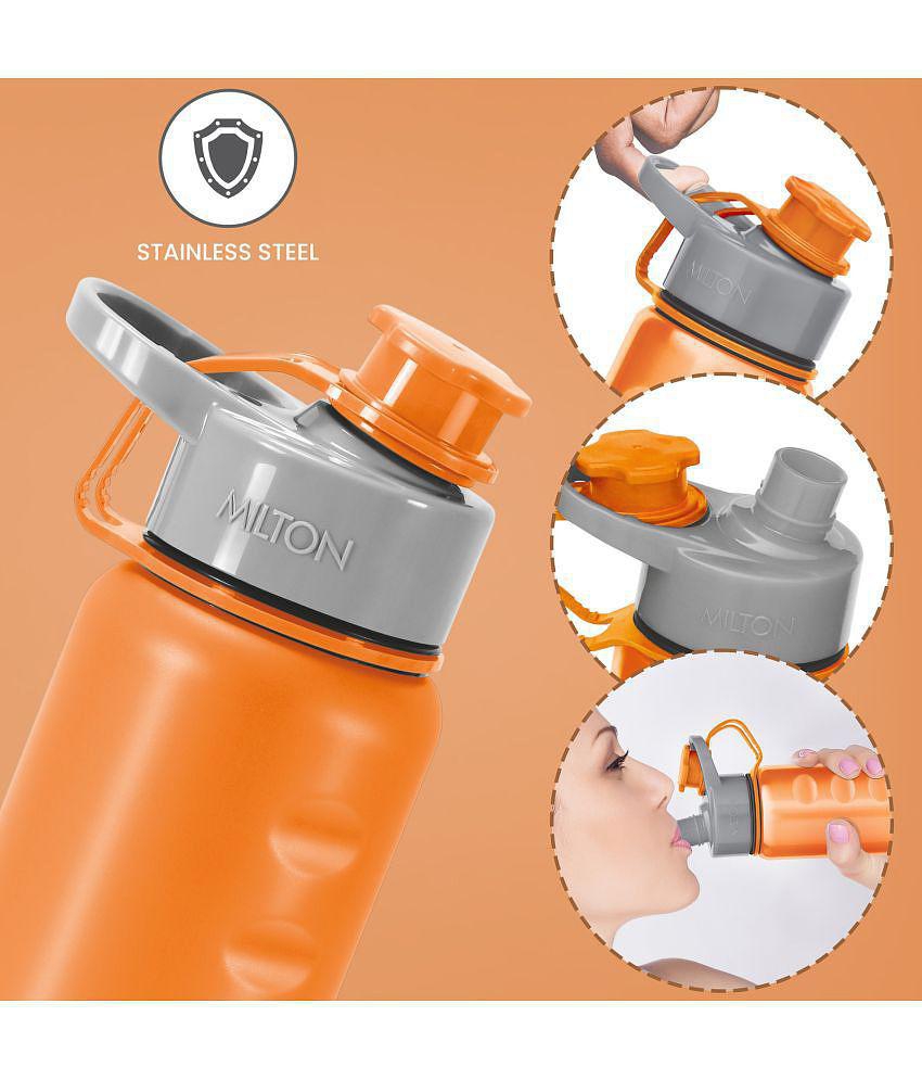 Milton - Gripper 750,orange Orange Water Bottle 750 mL ( Set of 1 ) - Orange