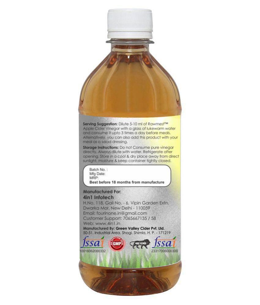 rawmest filtered apple cider vinegar 1000 ml Fruit