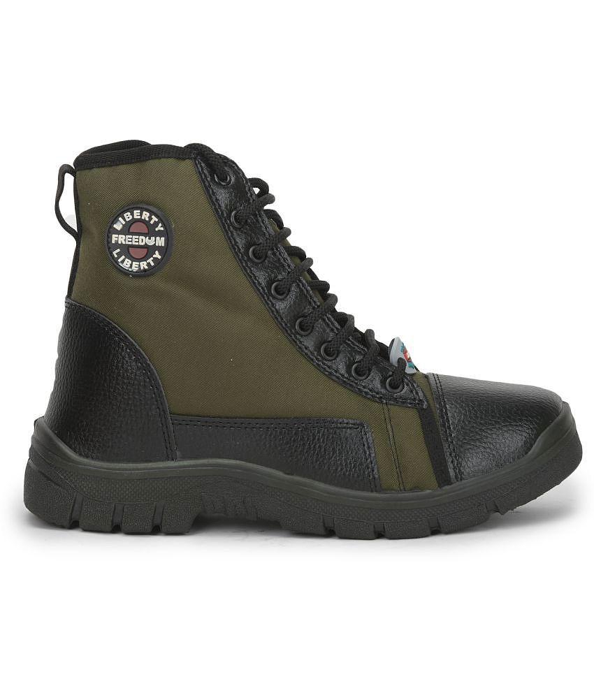 New Men Liberty FOREST-22 - Green Men's Trekking Shoes - None 2025 at ShopCircuit | ONDC