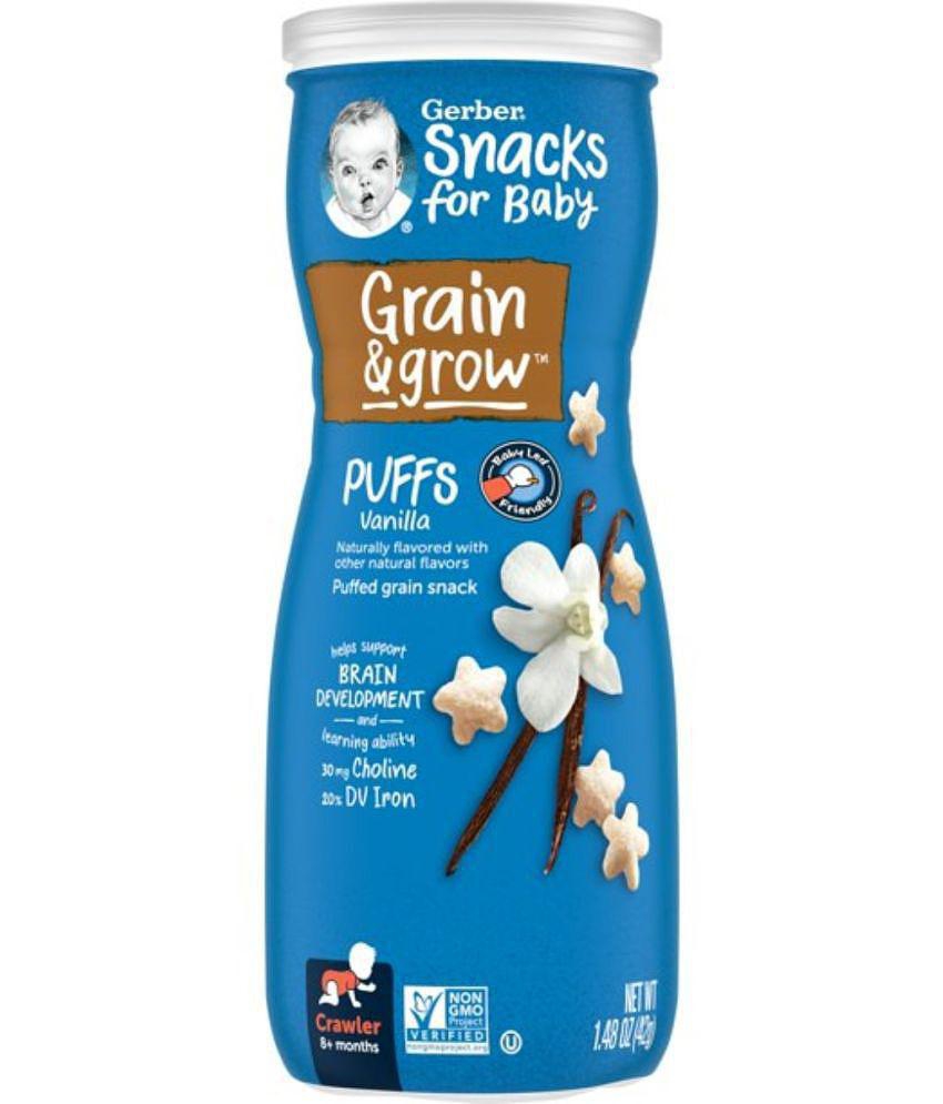 Gerber for Baby, G&G Puffs for Crawler- Vanilla Snack Foods for 6 Months + ( 1.48 oz )